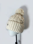 Pom Pom Woven Winter Hat