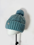 Pom Pom Woven Winter Hat