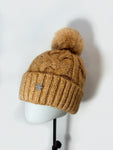 Pom Pom Woven Winter Hat
