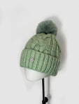Pom Pom Woven Winter Hat