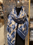 Gold & White Polka Dot Scarf