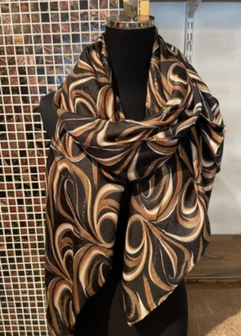 Abstract Swirl Scarf