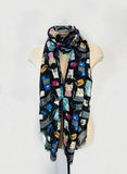Multi Colour Cat Scarf